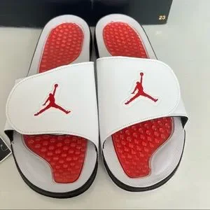 Jordan | Shoes | Nike Jordan Hydro V Retro Slides White Fire  display picture 3